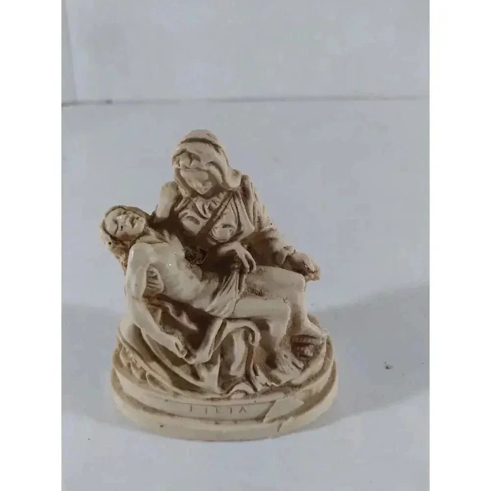 Marble Dust Pieta Jesus Mary Sculpture Italy 3x3